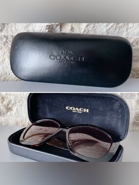 Coach Sunglass Case Hardshell Black Sunglasses case